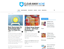 Tablet Screenshot of clearawayacne.com